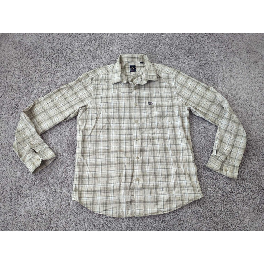 Arrow Sport Button Up Shirt Mens L 42 Plaid Manhattan Slim Fit Classic
